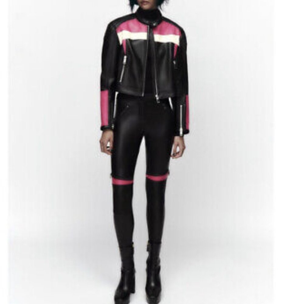 Zara Motorcycle Leather Suit Set - Brand New!
